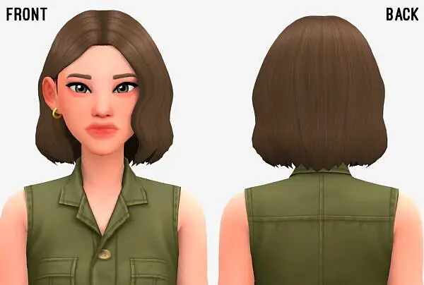 Olivia hair ~ Marso Sims for Sims 4