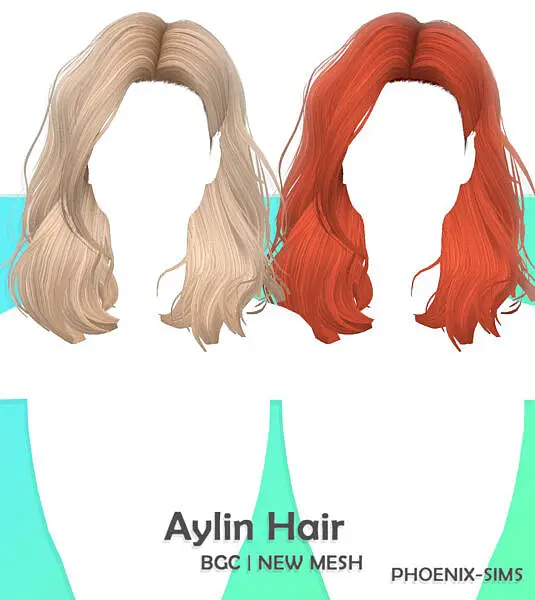 Emilia Hair ~ Phoenix Sims for Sims 4