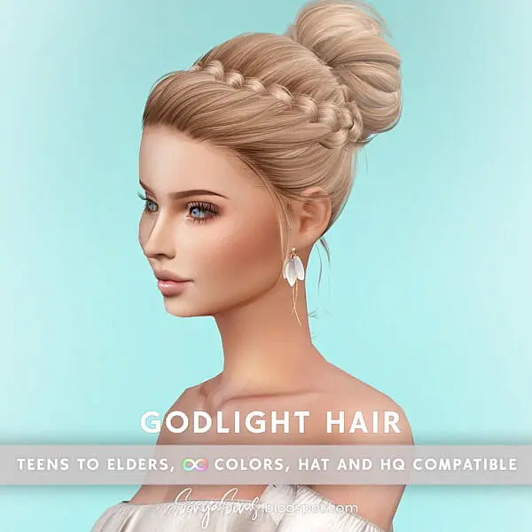 Godlight Hair ~ Sonya Sims for Sims 4