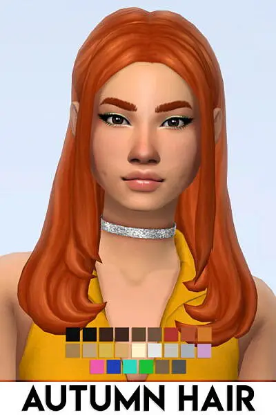 Autumn Hair ~ IMVikai for Sims 4