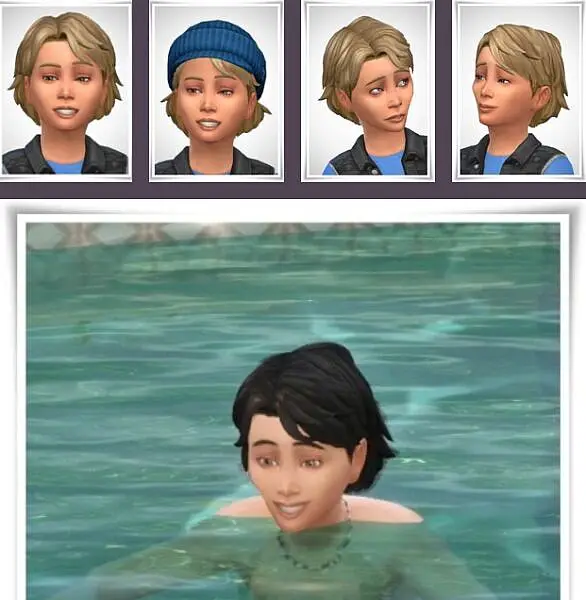Avery Hair Child ~ Birksches Sims Blog for Sims 4
