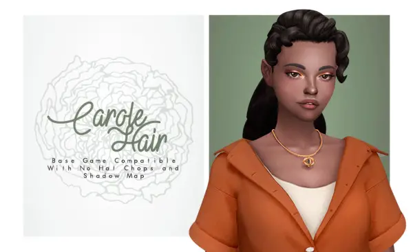 Carole Hair ~ Isjao for Sims 4