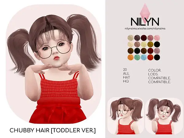 Chubby Hairstyle ~ Nilyn Sims 4 for Sims 4