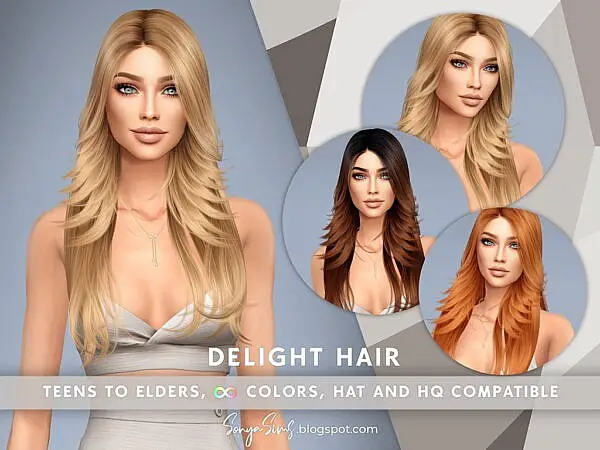 Delight Hair ~ Sonya Sims for Sims 4