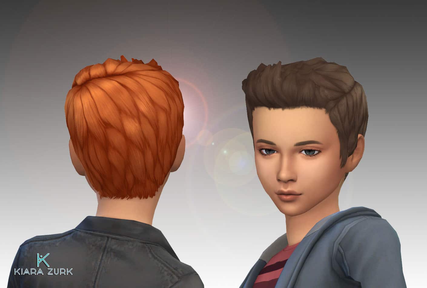 sims 4 male curly flippy hair