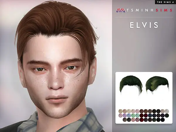 Elvis Hairstyle by TsminhSims ~ The Sims Resource for Sims 4