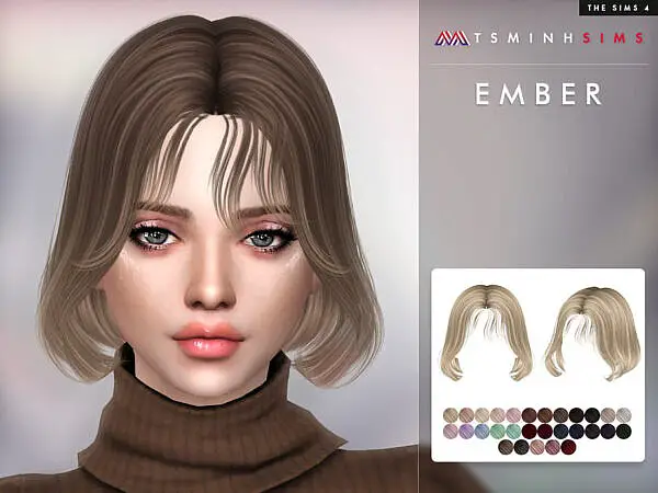 Ember Hairstyle by TsminhSims ~ The Sims Resource for Sims 4