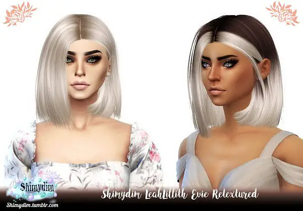 LeahLillith`s Evie Hair Retextured ~ Shimydim for Sims 4