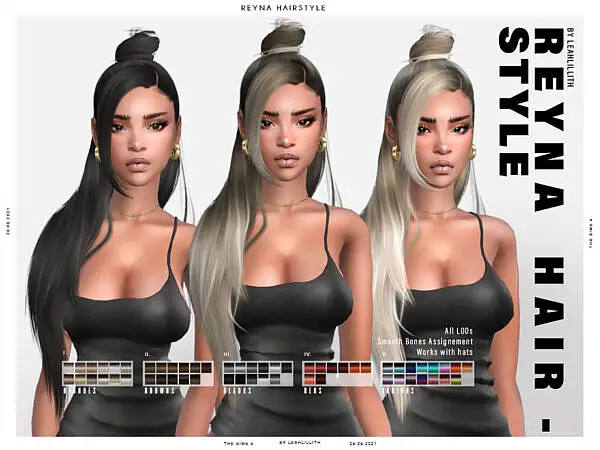 LeahLillith Reyna Hairstyle ~ The Sims Resource for Sims 4