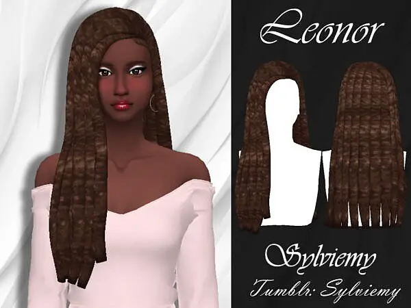 Leonor Hairstyle by Sylviemy ~ The Sims Resource for Sims 4