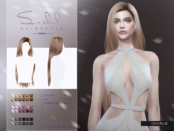 Long hair Behind the shoulders by S Club ~ The Sims Resource for Sims 4