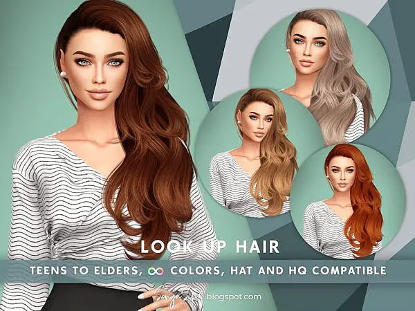 Look Up Hair ~ Sonya Sims for Sims 4