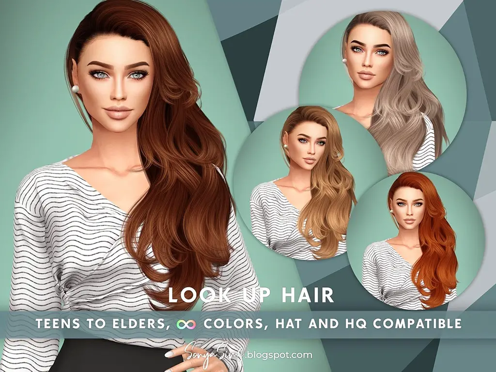 Miss You Hair ~ Sonya Sims ~ Sims 4 Hairs E88