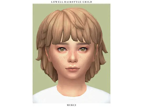 Lowell Hairstyle K by Merci ~ The Sims Resource for Sims 4