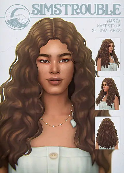 Maria Hair ~ Simstrouble for Sims 4
