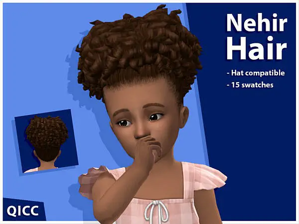 Nehir Hairstyle toddler by qicc ~ The Sims Resource for Sims 4