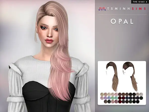 Opal Hairstyle by TsminhSims ~ The Sims Resource for Sims 4