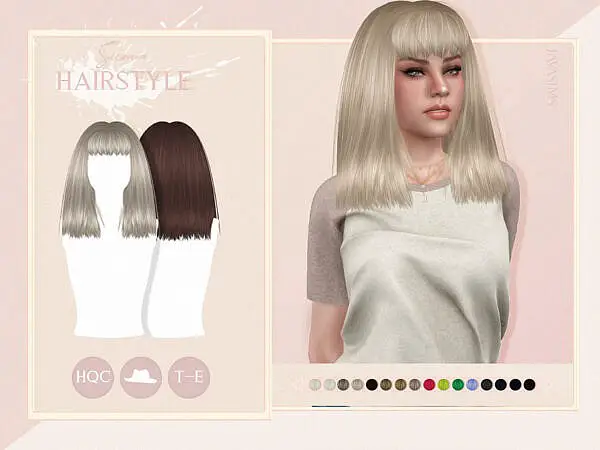 JavaSims   Sierra Hair ~ The Sims Resource for Sims 4