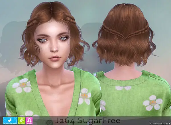 Sugar Free Hairstyle ~ NewSea for Sims 4