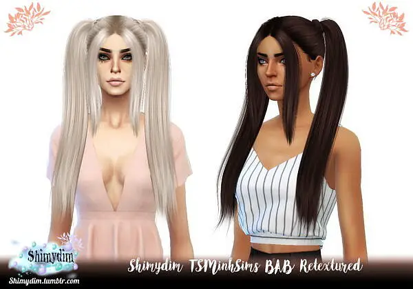 TSMinhSims BAB Hair Retexture ~ Shimydim for Sims 4