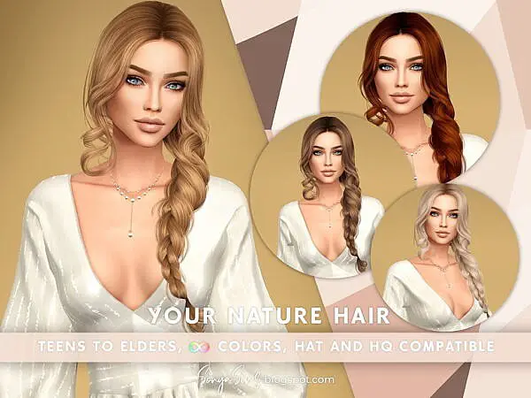 Your Nature Hair ~ Sonya Sims for Sims 4