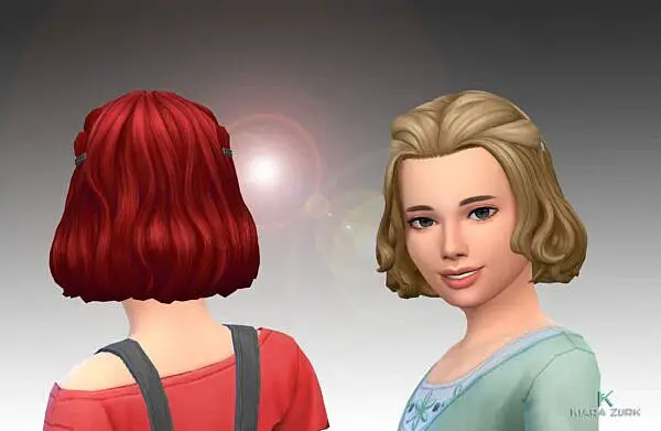 Yumi Hairstyle for Girls ~ Mystufforigin for Sims 4