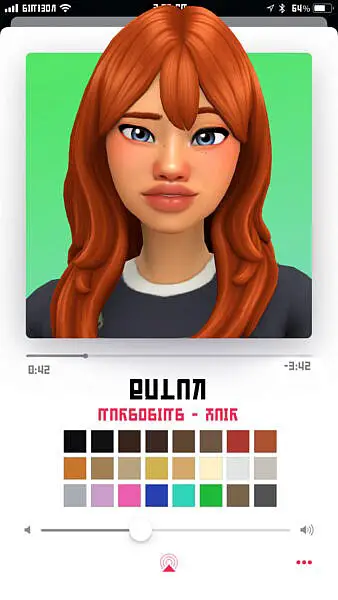 Bulak hair ~ Marso Sims for Sims 4