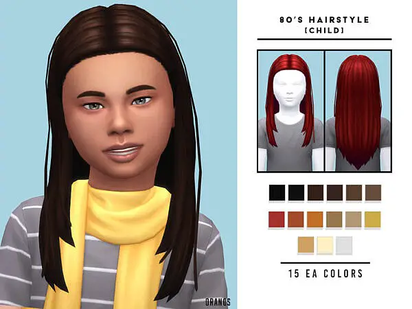 80s Hairstyle Child ~ The Sims Resource for Sims 4
