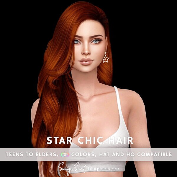 Star Chic Hair ~ Sonya Sims for Sims 4