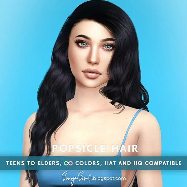 Popsicle Hair ~ Sonya Sims for Sims 4