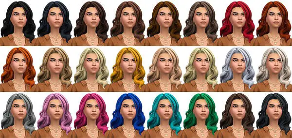 Wonder Woman Hair ~ Busted Pixels for Sims 4