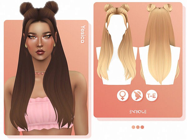 Yesica Hairstyle ~ The Sims Resource for Sims 4