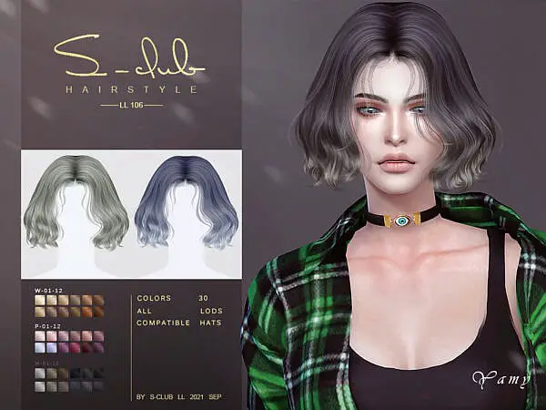 Short curl hairstyle ~ The Sims Resource for Sims 4