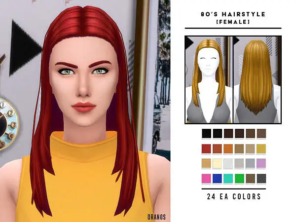 80s Hairstyle ~ The Sims Resource for Sims 4