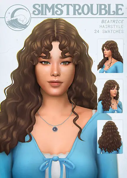 Beatrice Hair ~ Simstrouble for Sims 4