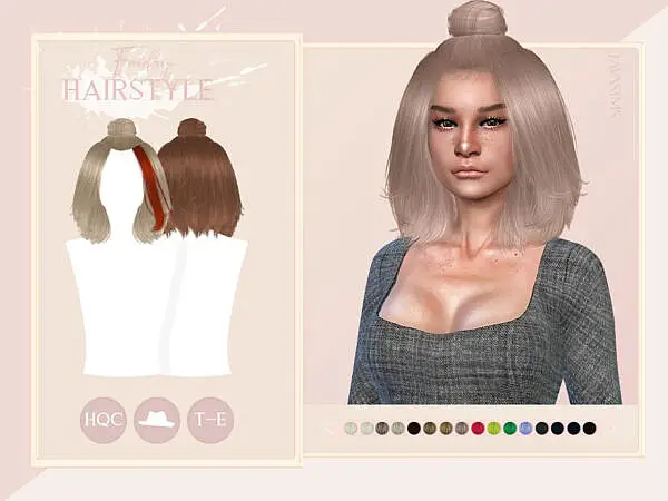 Friday Hairstyle by JavaSims ~ The Sims Resource for Sims 4