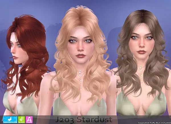 Stardust Hair ~ NewSea for Sims 4
