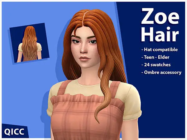 Zoe Hairstyle Set by qicc ~ The Sims Resource for Sims 4