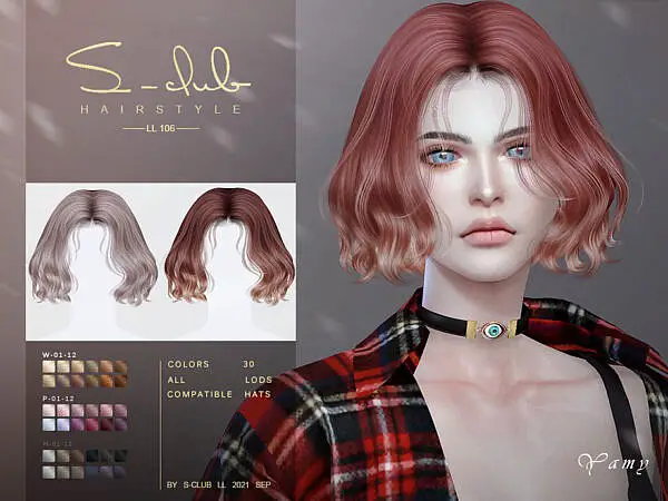 Short curl hairstyle ~ The Sims Resource for Sims 4
