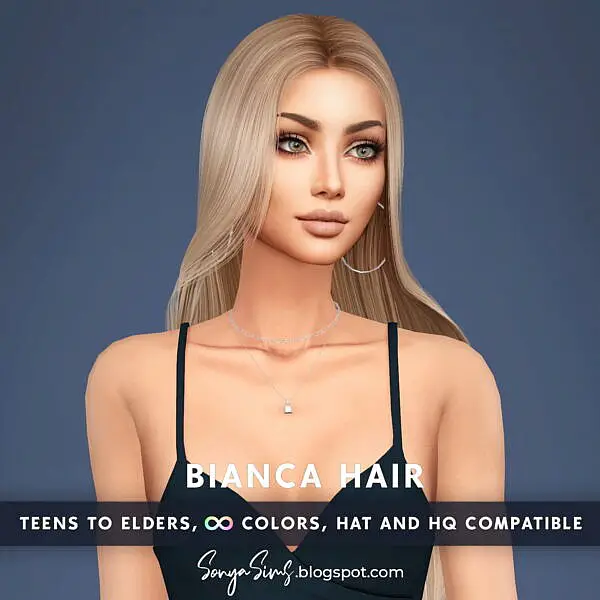 Bianca Hair ~ Sonya Sims for Sims 4