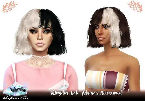 Anto Adriana Hair Retexture ~ Shimydim for Sims 4