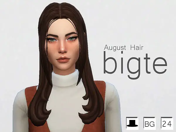 August Hair by bigte ~ The Sims Resource for Sims 4