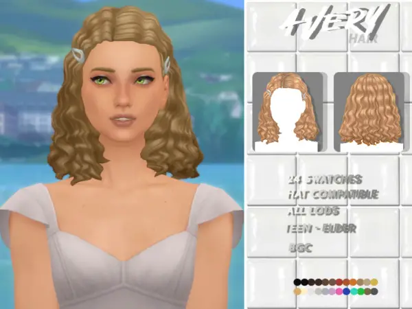 Avery Hair by sehablasimlish ~ The Sims Resource for Sims 4