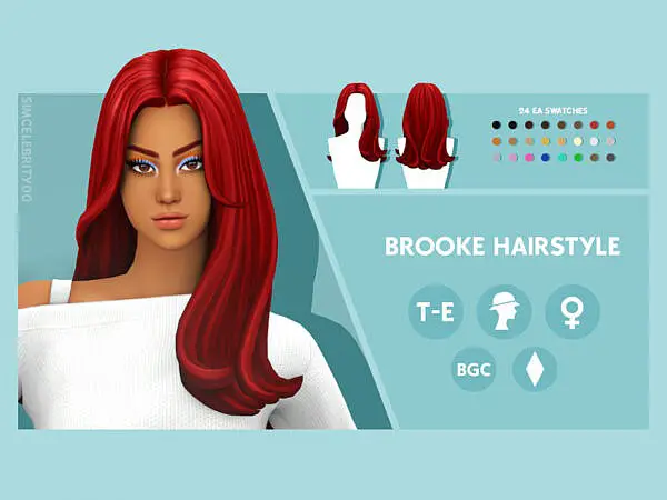 Brooke Hair by simcelebrity00 ~ The Sims Resource for Sims 4