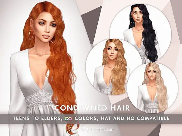 Condemned Hair ~ Sonya Sims for Sims 4