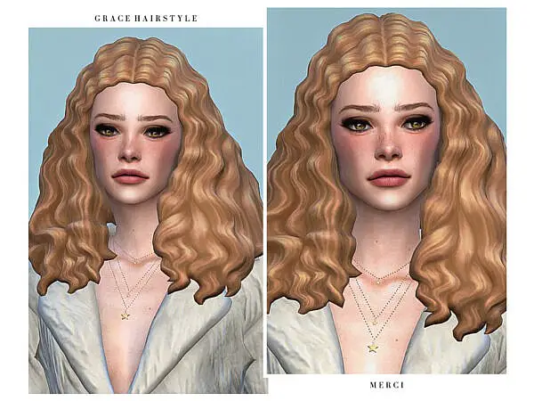 Grace Hair by Merci ~ The Sims Resource for Sims 4