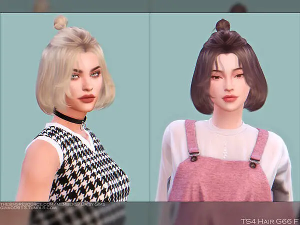 Hair G66 by Daisy Sims ~ The Sims Resource for Sims 4