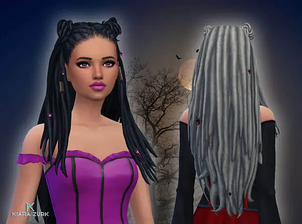 Halloween Hair ~ Mystufforigin for Sims 4