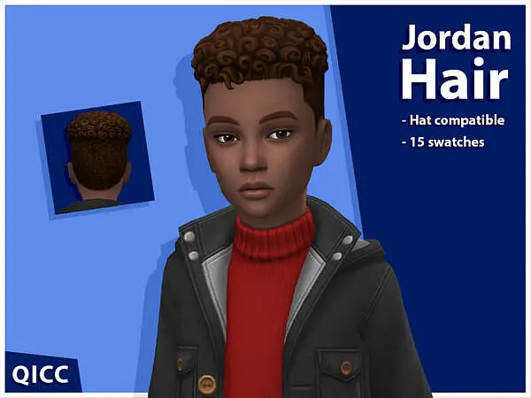 Jordan Hair by qicc ~ The Sims Resource for Sims 4