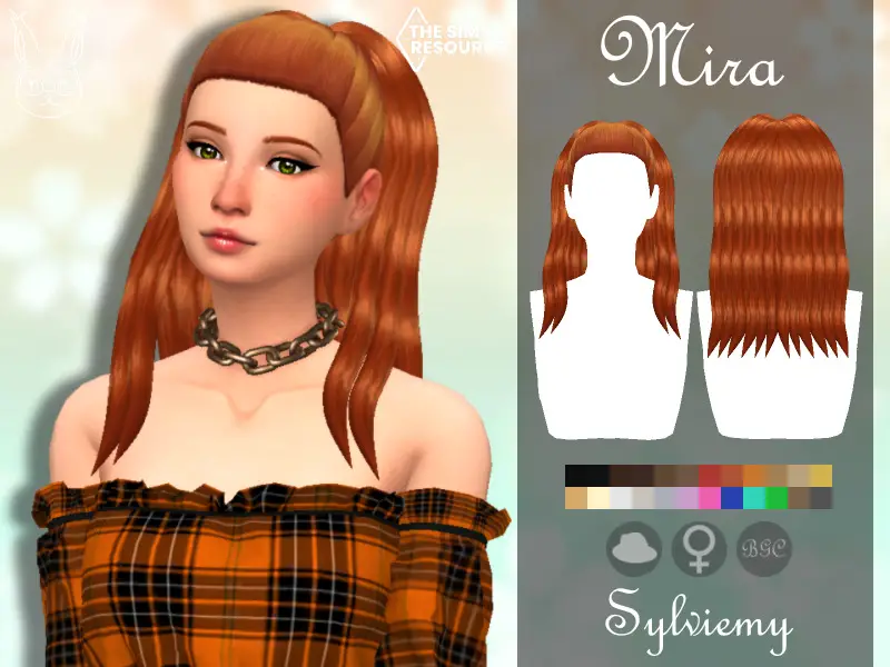 Mira Hair By Sylviemy ~ The Sims Resource Sims 4 Hairs 7913